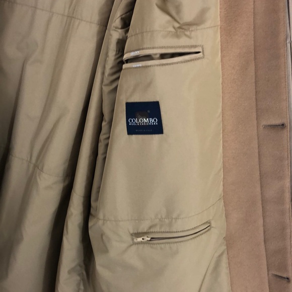 Hugo Boss Men’s Tan Virgin Wool & Cashmere Coat – Size 46R - Picture 6 of 8